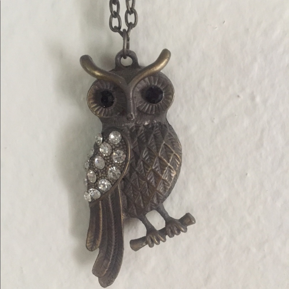 Set of 7 owl necklaces